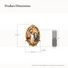 LuxenHome Holy Family Wall Plaque, Oval Religious Decor Featuring Joseph, Mary & Baby Jesus for Prayer Room & Faithful Home Multicolored - 4 of 4