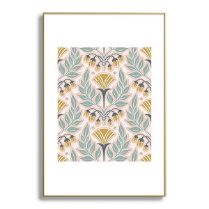 Heather Dutton La Floraison Blush Pink Metal Framed Art Print - Deny Desings - 1 of 3