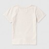 Toddler Girls' 2pk Adaptive Short Sleeve 'Swans/Bows' Graphic T-Shirt - Cat & Jack™ Light Purple/Cream - 2 of 3