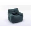 VYNXARIA Soft Teddy Fabric Tufted Foam Bean Bag Chair With Teddy Fabric Green - 2 of 4