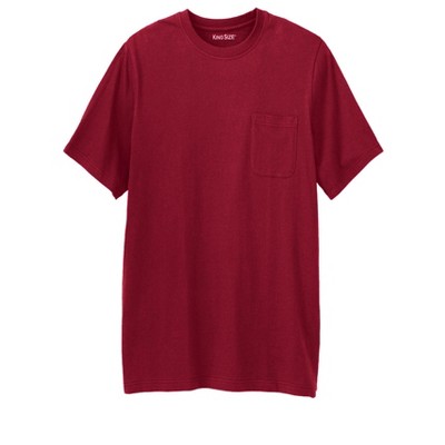 KingSize Shrink-Less Lightweight Longer-Length Crewneck Pocket T-Shirt