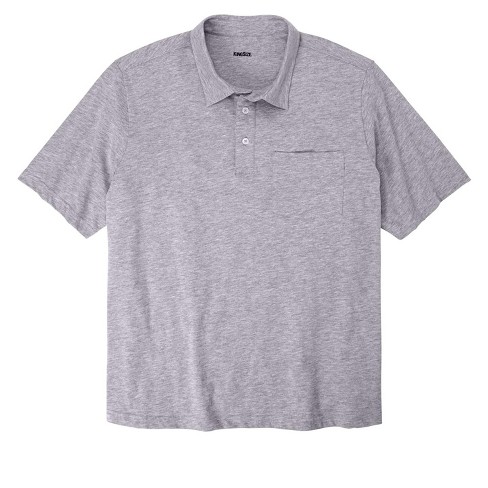 Kingsize Men's Big & Tall Shrink-less™ Lightweight Polo T-shirt