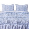 Greenland Home Fashions Helena Ruffle Blue Quilt Set - 2 of 4