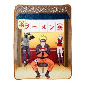 Just Funky Naruto Eating Ramen 45 x 60 Inch Fleece Throw Blanket - 1 of 4