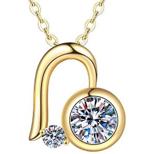 Moissanite Necklace for Women, Heart Round Moissanite Pendant with 925 Sterling Silver 14K Necklace for Wife, Mom, Girlfriend Jewelry Gifts - 1 of 4