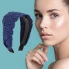 Unique Bargains Women's Elegant Lace Headband 5.91"x4.33" Blue 1 Pc - 2 of 4