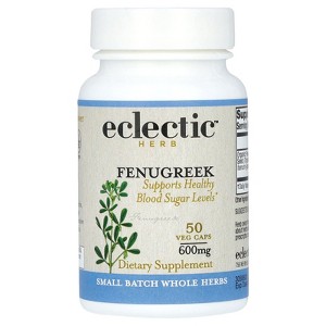 Eclectic Herb Herb, Fenugreek, 600 mg, 50 Veg Caps - 1 of 4