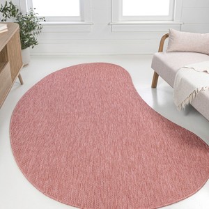 JONATHAN Y Evan Modern Rustic Organic Curve Indoor/Outdoor Area Rug - 1 of 4