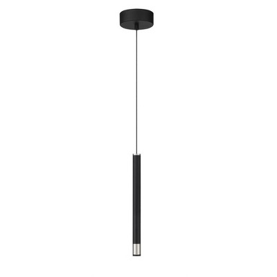 George Kovacs Lighting Wand 1 - Light Pendant in  Coal/Brushed Nickel