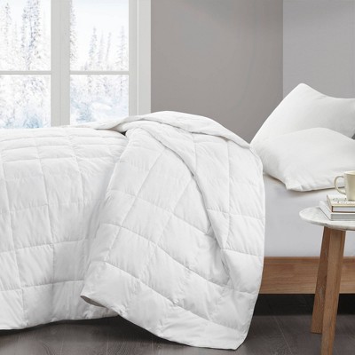 Twin Lightweight White Down Cotton Comforter