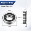 Unique Bargains Chrome Steel Rubber Shielded Flanged Ball Bearing - 3 of 4