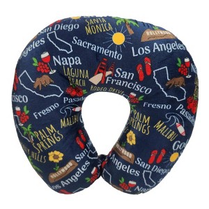 WOLF State Souvenir Printed Fiber Filled Travel Neck Pillow - 1 of 4