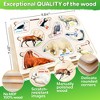 QUOKKA Wooden Puzzles for Toddlers 1 2 3 – 3x SET Toddler Puzzles Ages 2-4 - Montessori Toy for Toddlers - 4 of 4