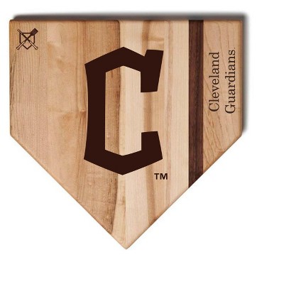 MLB 12-Inch Wooden Home Plate Cutting Board, Cleveland Guardians
