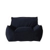 NicBex Velvet Bean Bag Chair with Armrest for Living Room,Dining Room,Bedroom,Hallway,Filled with Shredded and Memory Foam - 2 of 4
