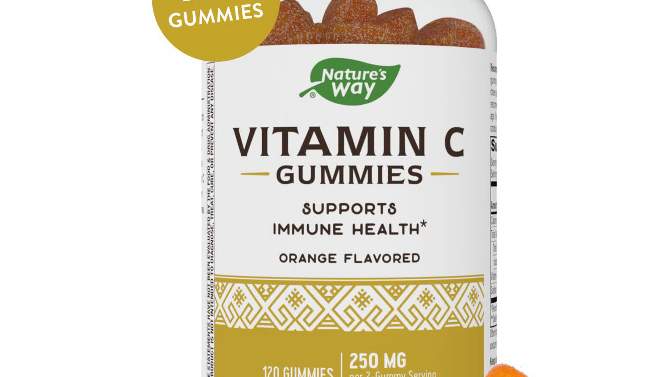 Nature&#39;s Way Vitamin C Gummies - Orange Flavored - 120ct, 2 of 8, play video