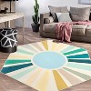 Coucheta Area Rug Machine Washable Non-Slip Modern Minimalist Accent Carpet for Living Room Bedroom Entryway,Multi-Color & Size - 2 of 4