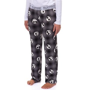 Seven Times Six Nightmare Before Christmas Pajamas Women's Jack Plaid Lounge Sleep Pants - 1 of 4