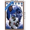 Trends International NFL New York Giants - Malik Nabers 25 Framed Wall Poster Prints - 3 of 4