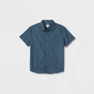 Men's Short Sleeve Adaptive Button-down Shirt - Goodfellow & Co™ : Target