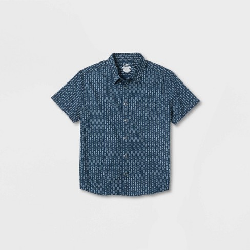 Men's Short Sleeve Adaptive Button-down Shirt - Goodfellow & Co