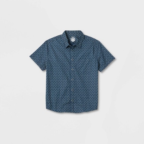 Men's Short Sleeve Adaptive Button-Down Shirt - Goodfellow & Co™ - image 1 of 3