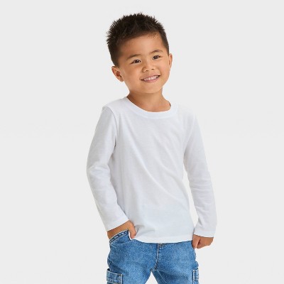 Toddler long sleeve t shirts plain hotsell