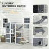 Resenkos Cat Cage, Cat Crate Kennel Enclosure Playpen,Cat Enclosure w/ 4 Tier Resting Rooms, 3 Platforms, 1 Soft Ladder, 2 Ramps, 1 Hammock, Gray - 4 of 4