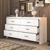 FUFU&GAGA 6 Drawer Woodgrain Dresser for Living Room Storage - 2 of 4