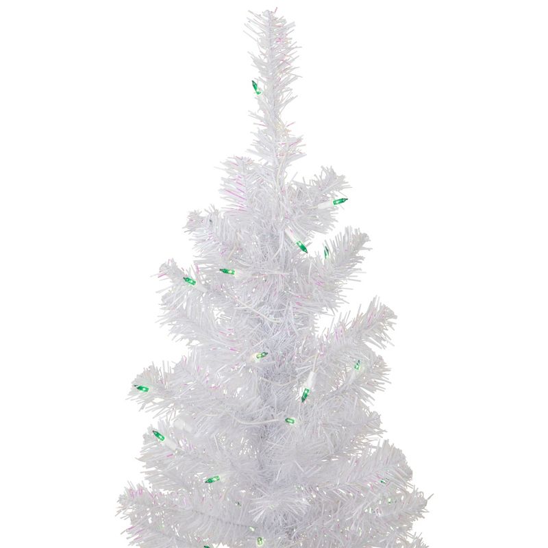Northlight 4' Pre-lit Rockport White Pine Artificial Christmas Tree, Green Lights, 6 of 9