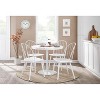 Sapphtopaz Round Dining Table Kitchen Table Industrial Dining Table in Antique Metal and Wood for Dining Room, Small Spaces - 4 of 4