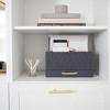 Blu Monaco Wooden Mail Organizer for Home and Desk - 3 Tier with Small Label Holders - Hold Letter Size File Folders - 3 of 4