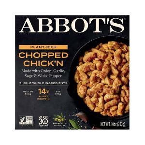 Abbot's Plant Based Vegan Chopped Chick'n - 10oz - 1 of 4