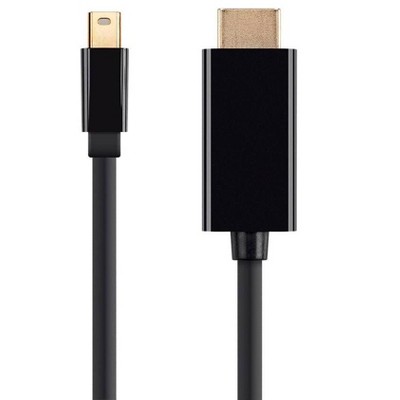Monoprice Mini DisplayPort 1.2a to HDTV Cable - 3 Feet - Black | Supports Up to 4K Resolution And 3D Video - Select Series