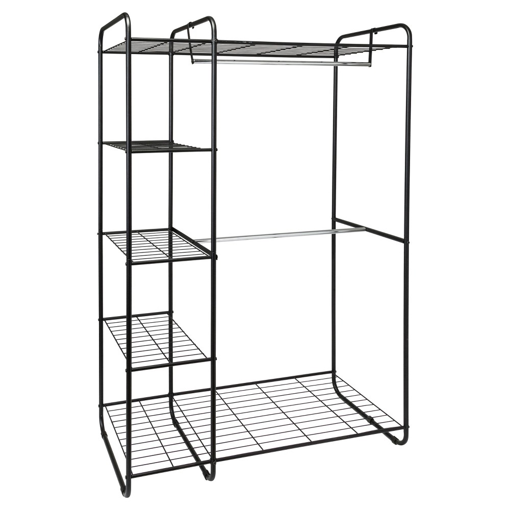 Freestanding Closet Black/Silver - Room Essentials™