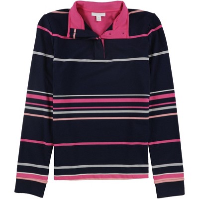 Charter Club Womens Striped Henley Shirt