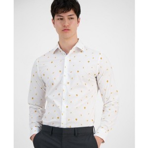 bar III Mens Melon-Print Button Down Dress Shirt - 1 of 1