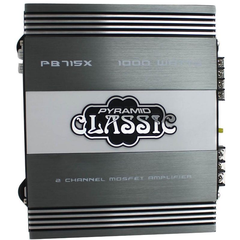 Pyramid PB715X 1000W 2 Channel Car Audio Amplifier Power Amp MOSFET 2 Ohm, 3 of 7