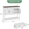 47" Buffet Sideboard Cabinet with Storage and 2 Drawers, Coffee Bar Console Table with Shelf for Kitchen - 3 of 4