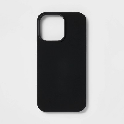 Apple iPhone 14 Pro Max Magnetic Case - heyday&#8482; Black Silicone