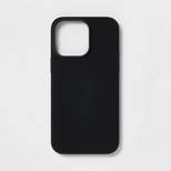 Apple iPhone 14 Pro Max Magnetic Case - heyday™ Black Silicone
