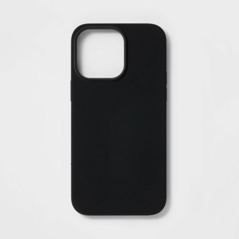Apple iPhone 14 Pro Max Magnetic Case - heyday&#8482; Black Silicone, 1 of 5