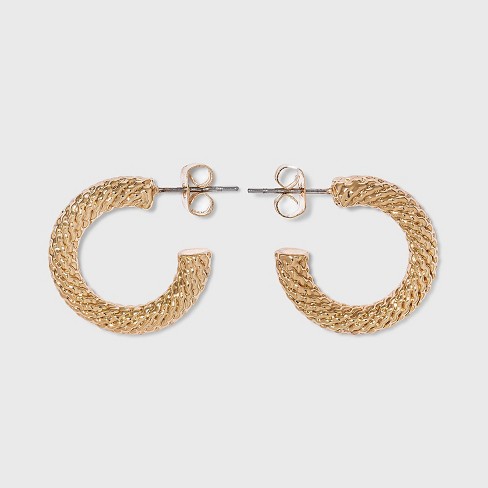 Small Hoop Earrings - A New Day™ Gold : Target