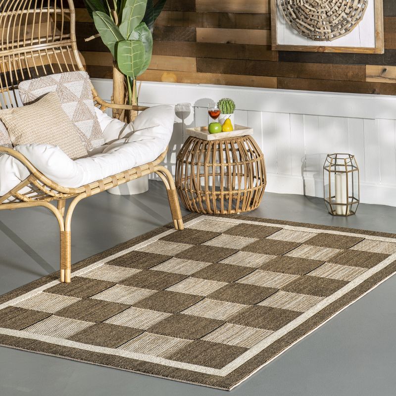 nuLOOM Lavonia Checkered Indoor/Outdoor Area Rug, 2 of 10