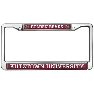 Kutztown University Mascot Full Size Standard License Plate Metal Frame - 1 of 4
