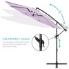 Best Choice Products 10ft Offset Hanging Outdoor Market Patio Umbrella w/ Easy Tilt Adjustment - 4 of 4