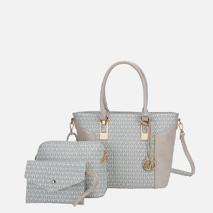 MKF Collection Shonda 3PC Tote with Cosmetic Pouch & Wristlet by Mia K - 1 of 4