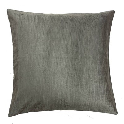 18"x18" Classic Titanium Square Throw Pillow Gray - The Pillow Collection