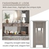 Console Tables, Narrow Sofa Table With 4 Drawers, Bottom Shelf, Solid Wood Frame And Legs Farmhouse Entryway Table Cabinet - 2 of 4