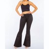 Women's High Waist Pull On Flare Jeans - American Bazi - 3 of 3